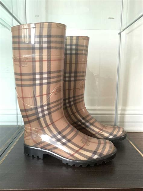 tall burberry rain boots|authentic Burberry rain boots.